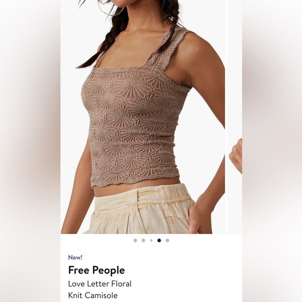 Free People Love Letter Knit Cami